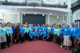 Семейная компания из Новороссийска – Лариса и Николай Моторные  приняли  участие в мероприятии приуроченному к началу нового года 